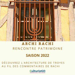 Rencontres Patrimoines 2022 Archi Rachi